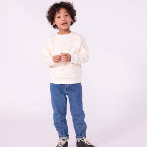 Katoenen sweatshirt met print voor kinderen